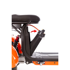 Chopper electric UNIZDRAV EasyRide, portocaliu