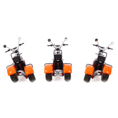 Chopper electric UNIZDRAV EasyRide, portocaliu