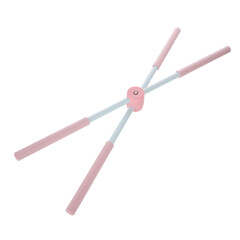 Baston de yoga pentru stretching și corectarea posturii, roz