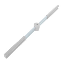 Baston de yoga pentru stretching și corectarea posturii, gri