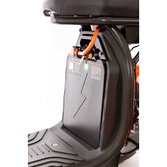 Chopper electric UNIZDRAV EasyRide, portocaliu