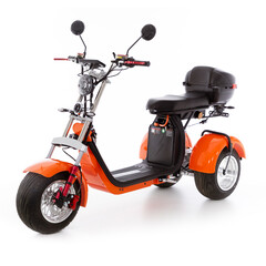 Chopper electric UNIZDRAV EasyRide, portocaliu