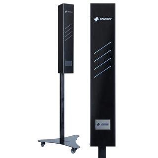 Lampă germicid UNIZDRAV cu display închis mobil - versiune neagră MARGINE UȘOR RUPTĂ PE LAMPĂ ȘI PE SUPORT UVC 36