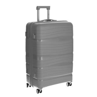 Valiză de călătorie, gri Valiză de călătorie cu roți detașabile XL - 109 l