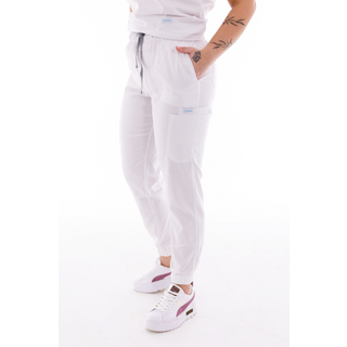 Pantaloni medicali damă Unidress Comfort, alb Mărimea XS