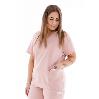 Bluză medicală damă Unidress Basic, pudră Mărimea XS