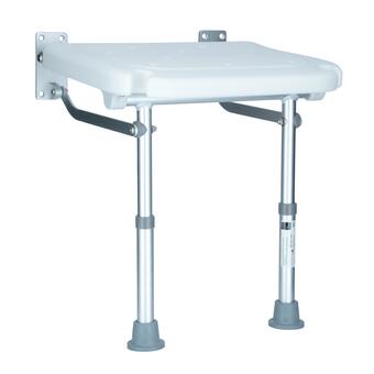 Scaun rabatabil montat pe perete cu picioare