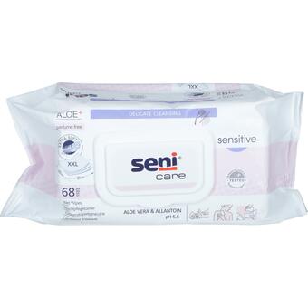SENI CARE șervețele umede Sensitive, 68 buc