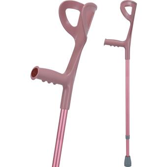 Cârjă cu sprijin pe antebraț- roz deschis