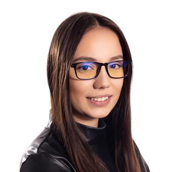 Ochelari UNIZDRAV anti-lumină albastră negru - unisex + husă, geantă și set de testare