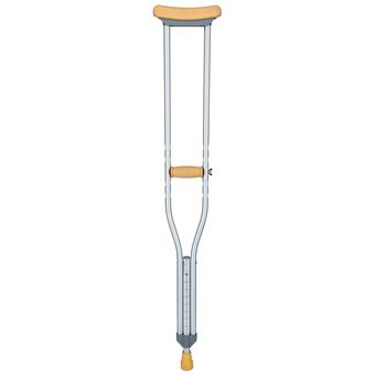 Cârjă subaxilară - medie UNIZDRAV (110 - 130 cm) M, 1 buc