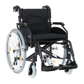 Scaun cu rotile ușor cu frâne pentru  însoțitor