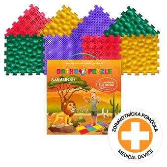 Covor ortopedic ORTHOPUZZLE Savana - pentru copii de la 1 an