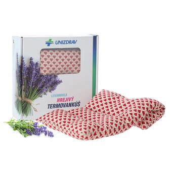 Pernă termo UNIZDRAV Heart cu lavandă