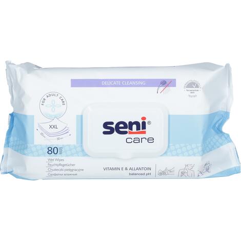 SENI CARE servetele umede 80 buc