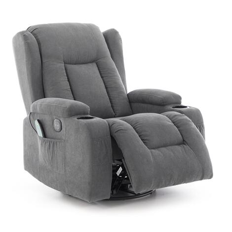 Scaun de relaxare rabatabil, țesătură antracit Scaun de relaxare rabatabil, țesătură antracit