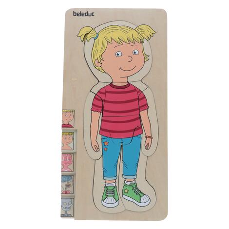 Puzzle stratificat Body puzzle Girl - Beleduc