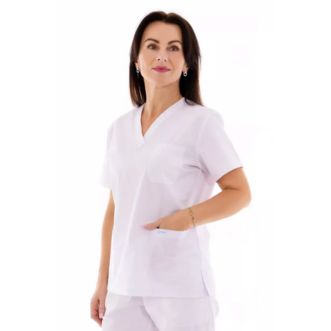 Bluză medicală damă Unidress Classic, albă