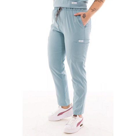 Pantaloni medicali damă Unidress Basic, albastru pastel