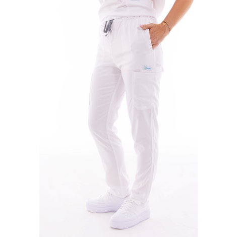 Pantaloni medicali damă Unidress Basic, alb