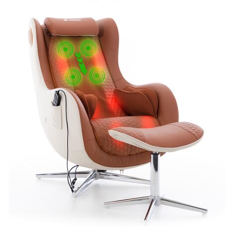 Scaun de masaj electric Zafir Relax, cărămiziu