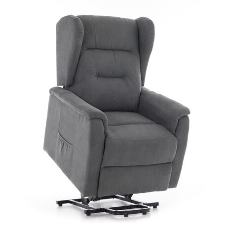 Fotoliu de masaj rabatabil COMFORT+, material textil antracit