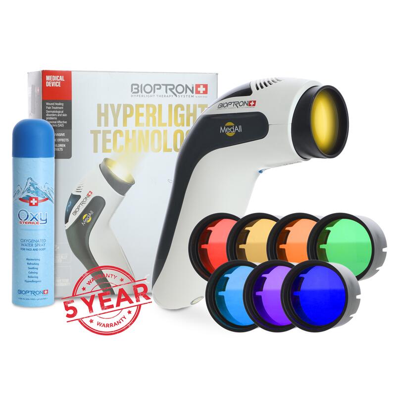 Biolampa Bioptron MedAll + spray Oxy + terapie prin culoare