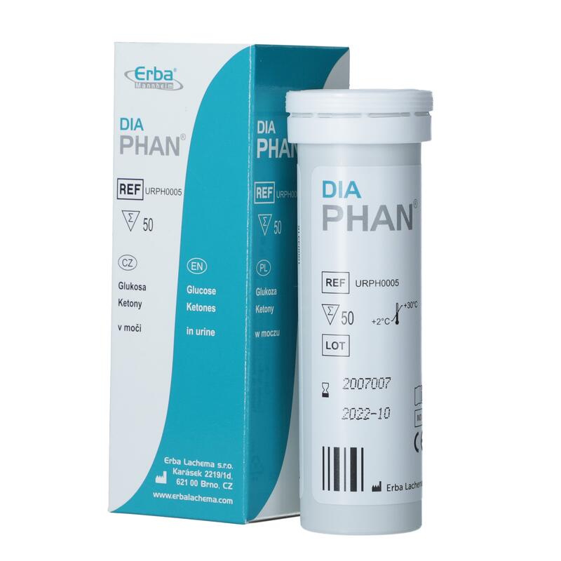 DIAPHAN, benzi de testare  pentru urină, 50 buc