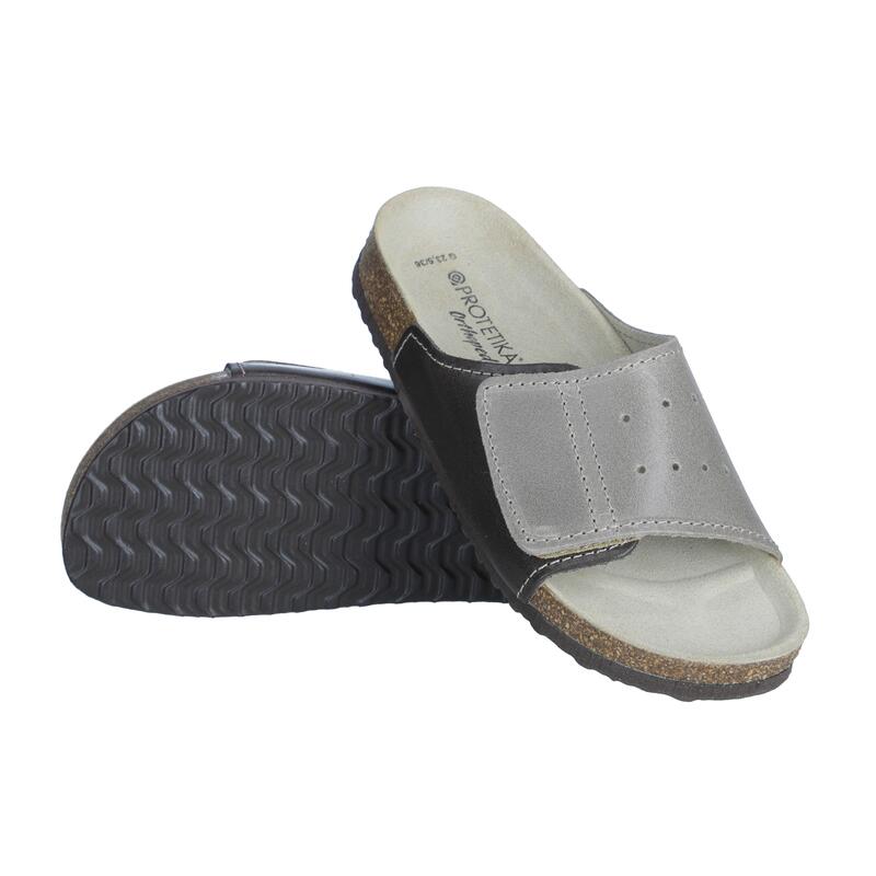 Saboți ortopedici medicali - tip 56 gri-maro