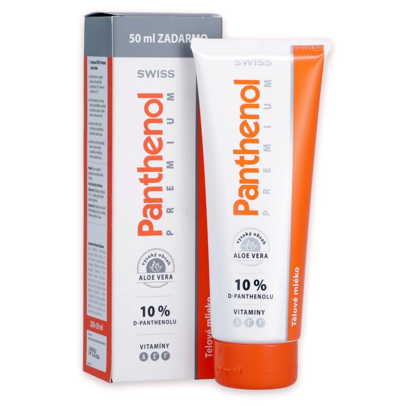 Loțiune de corp Swiss Panthenol premium 10%, 200 + 50 ml