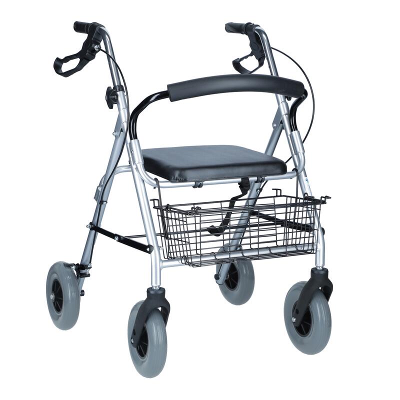 Rolator mobil ușor UNIZDRAV, argintiu