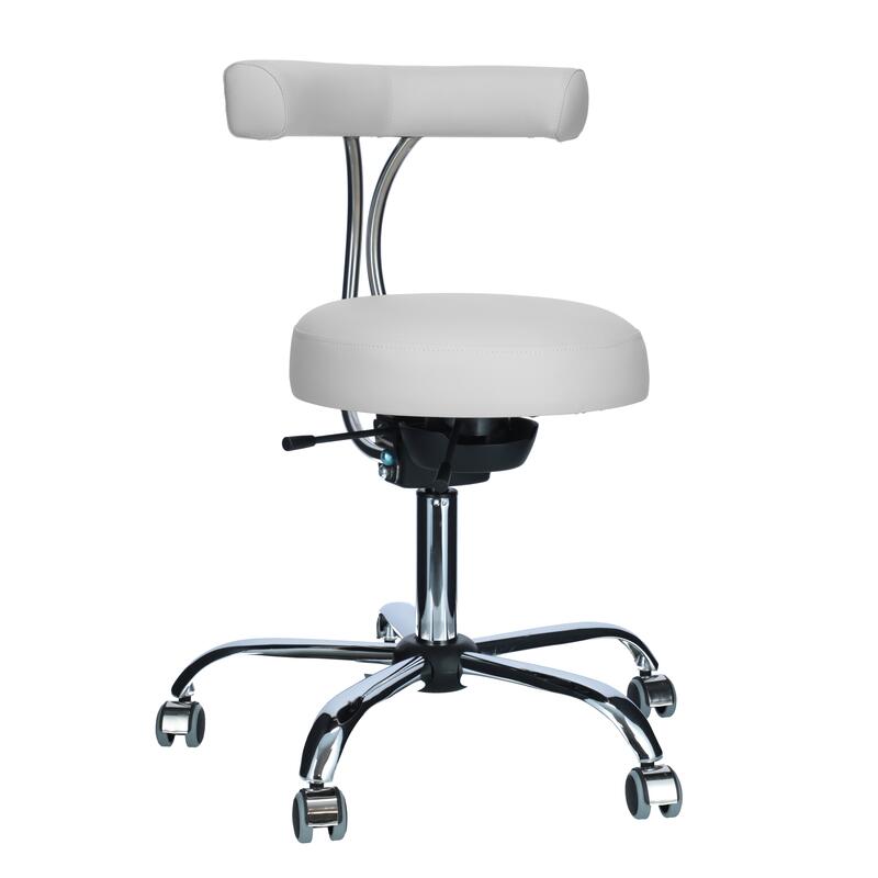 Scaun ergonomic pentru cabinete, alb