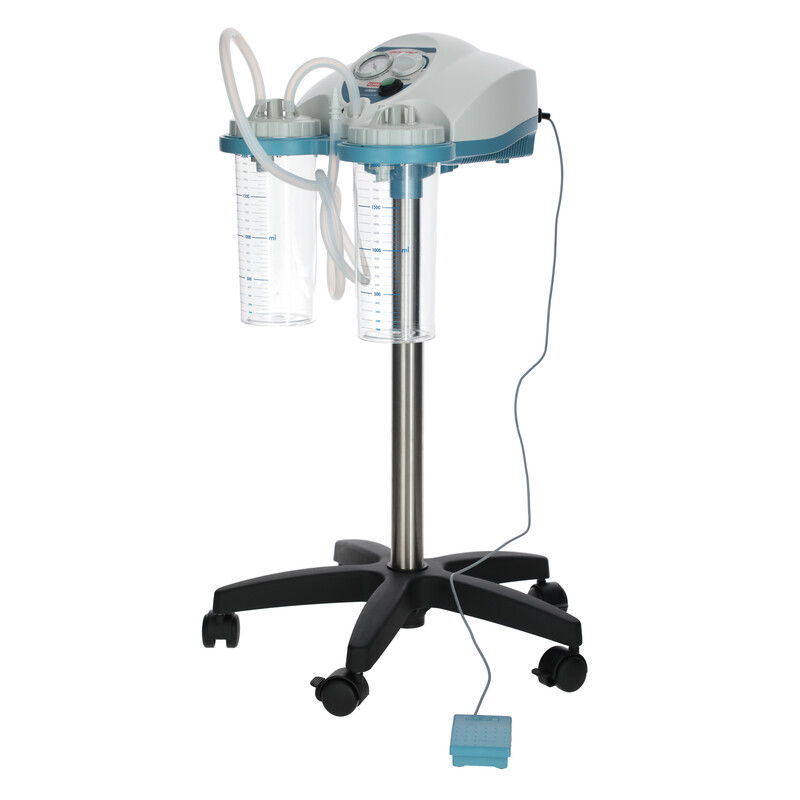 Aspirator chirurgical cu stativ SUPER VEGA, recipient 2x 2 l