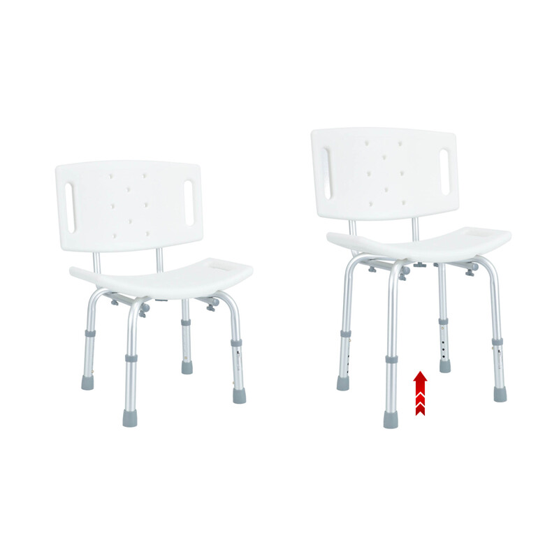 Scaun de duș reglabil pe înălțime