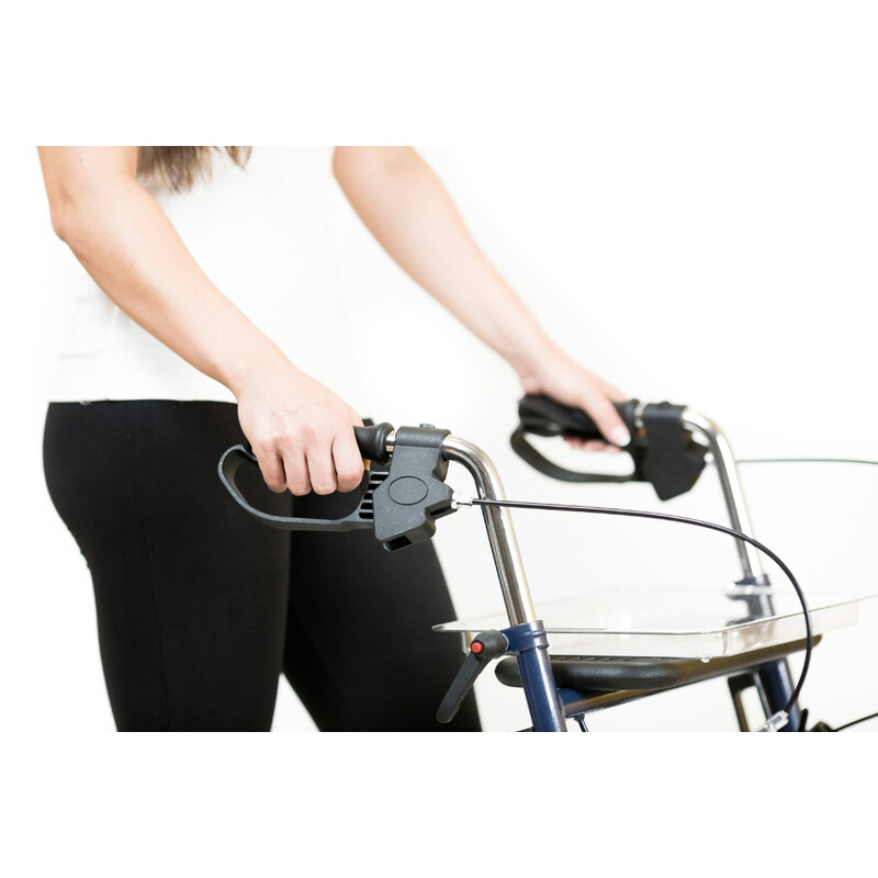 Rolator cu 4 roți cu șezut și coș