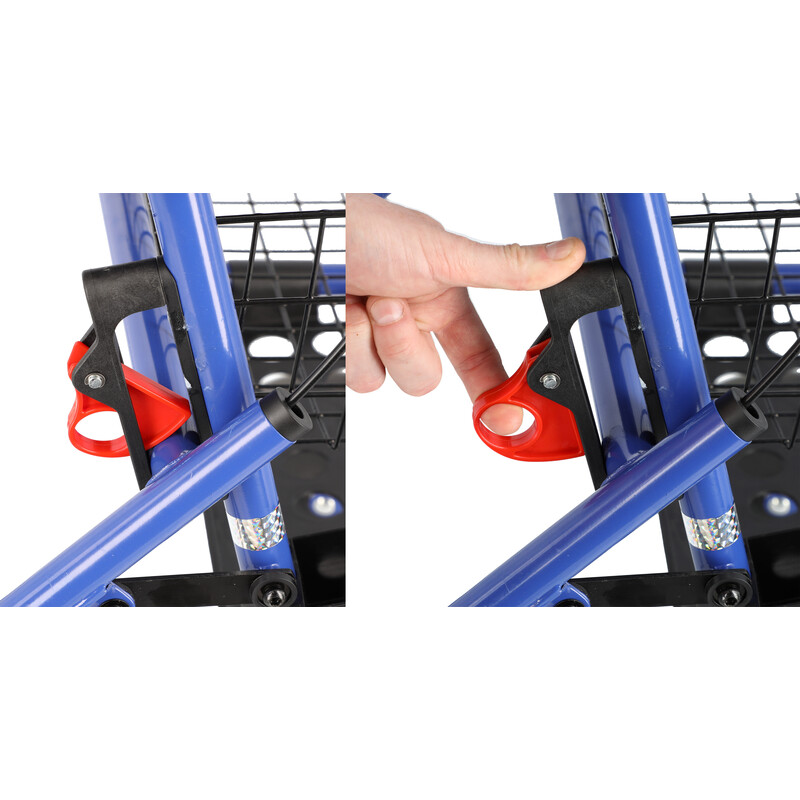 Rolator cu 4 roți cu șezut și coș