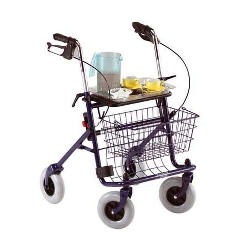 Rolator cu 4 roți, șezut și coș Quad Quatro V0504