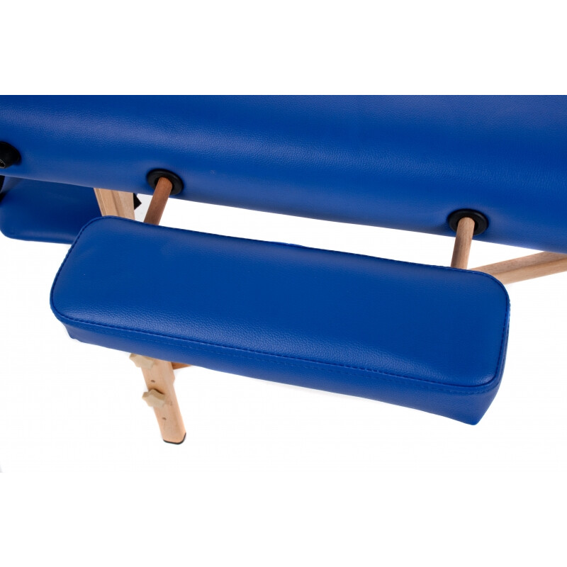 Pat de masaj din lemn, albastru