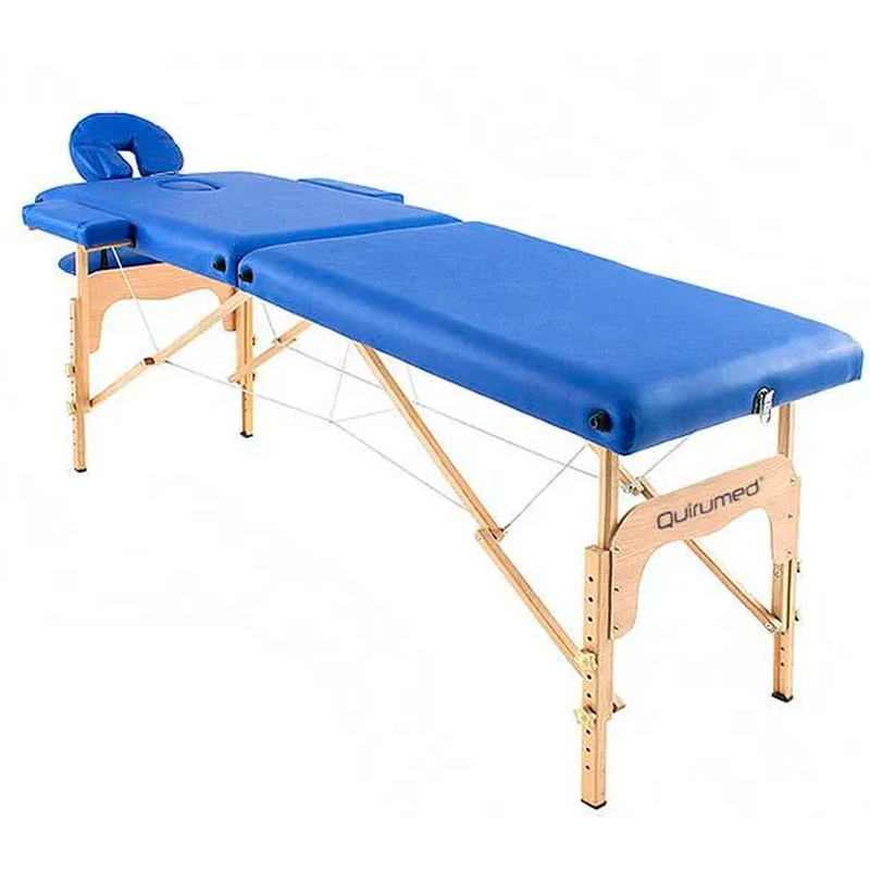 Pat de masaj din lemn, albastru