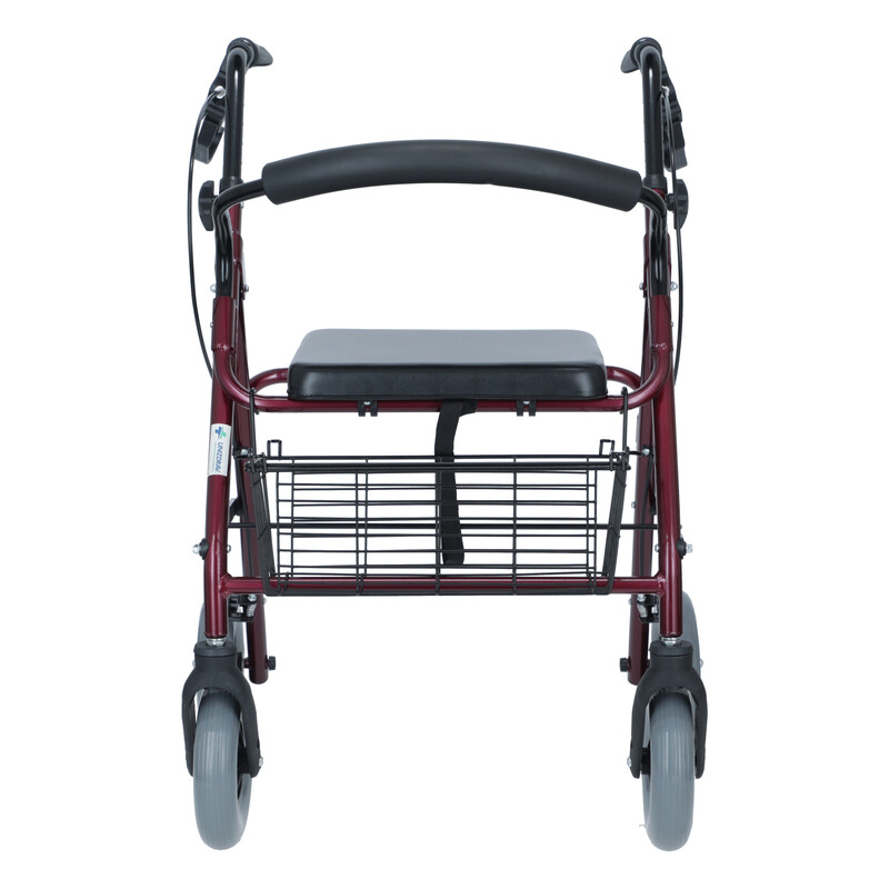 Rolator mobil ușor UNIZDRAV, vișiniu