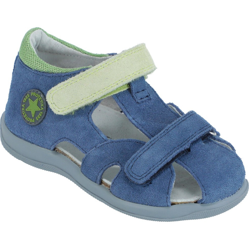 Pantofi ortopedici pentru copii - tip 116 albastru-verde