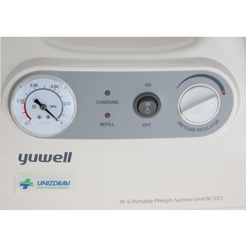 Aspirator chirurgical 20 l/min cu baterie reîncărcabilă integrată