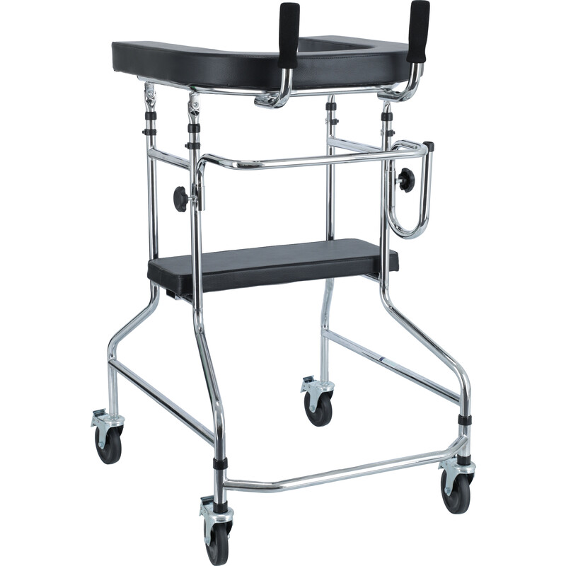 Cadru mobil cu scaun și suport la subraț