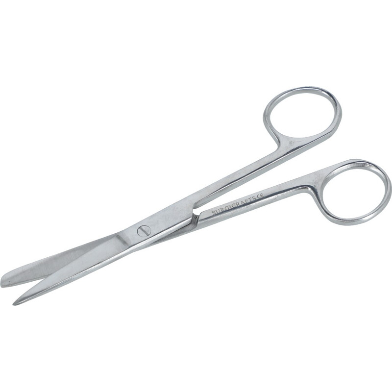 Foarfecă chirurgicală dreaptă, cu vârf bont, 14 cm