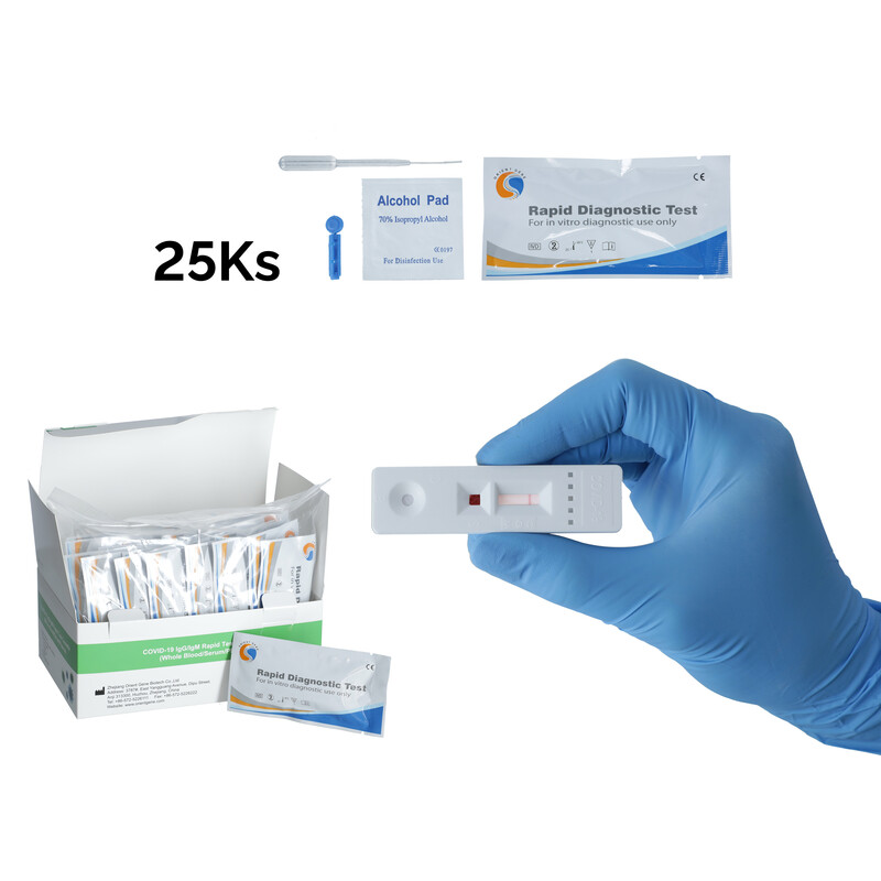 Test rapid pentru ANTICORPI după vaccinare  COVID-19, pachet de 25