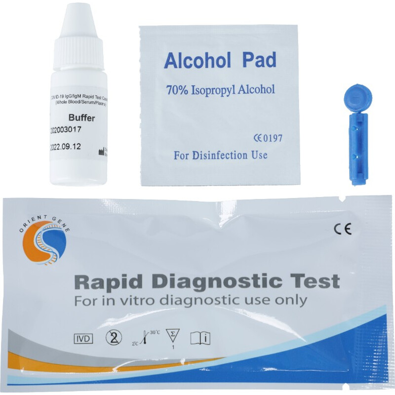 Test rapid pentru ANTICORPI după vaccinare  COVID-19, pachet de 25