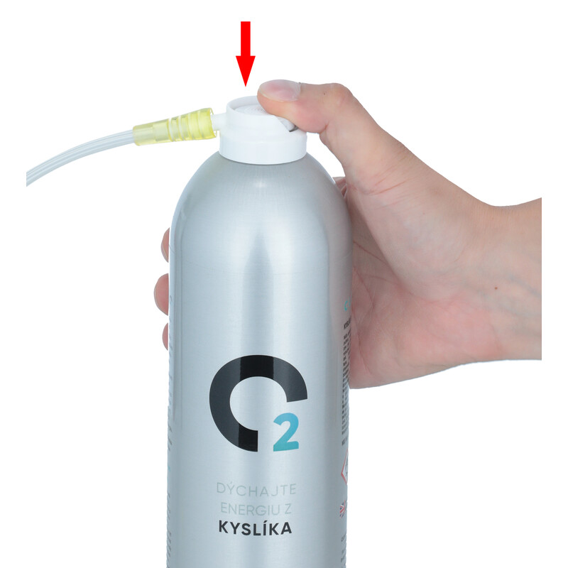 Tub de oxigen cu mască de oxigen ClearO2 Oxygen, 15 l