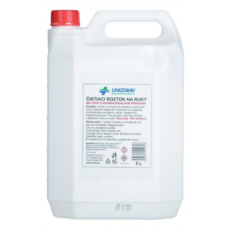 Soluție dezinfectantă pentru curățarea mâinilor, 5 l
