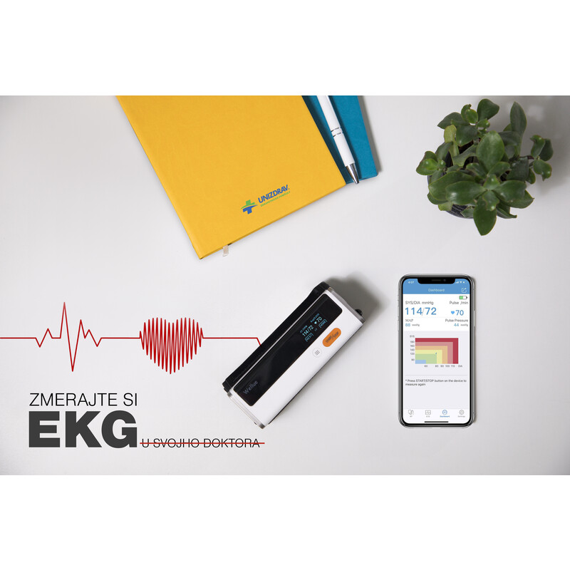 Monitor inteligent de tensiune arterială Armfit+ cu funcție EKG