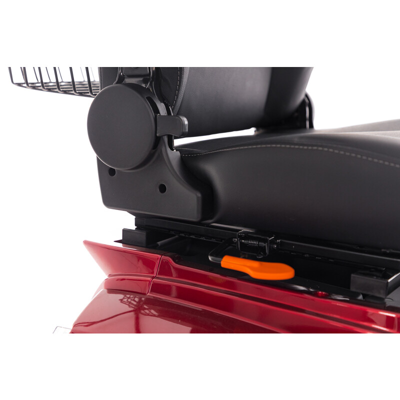 Scuter electric cu trei roți CHAMPION pentru seniori - motor puternic de 1000 W, roșu